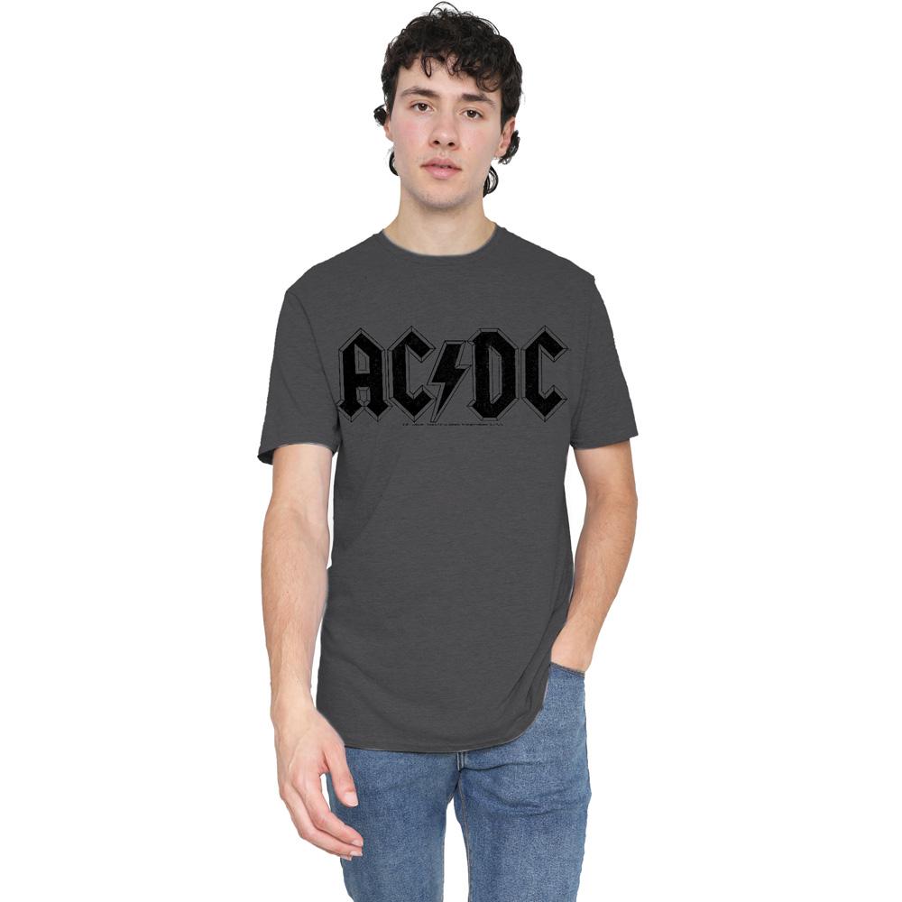 AC/DC Unisex Adult Worn Logo T-Shirt