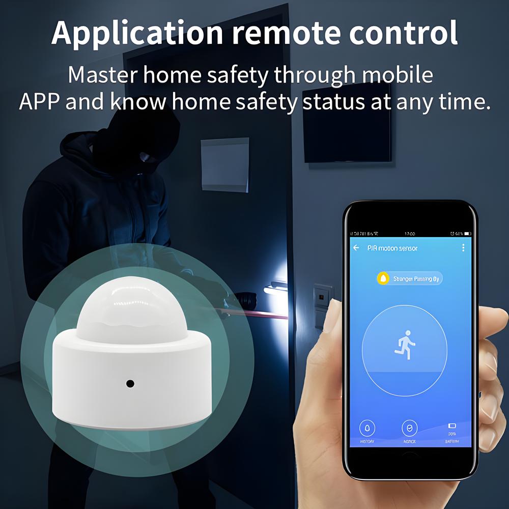 Tuya 2 в 1 Zigbee Мини PIR Датчик Движения + Яркий Датчик Освещенности Люкс Пассивный Инфракрасный Датчик Безопасности Охранная Сигнализация
