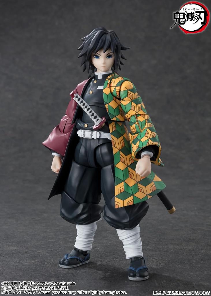 TAMASHII NATIONS Demon Kimetsu no Yaiba Giyu Tomioka 150mm PVC ABS Painted Action Figure S.H.Figuarts Slayer Approx. &