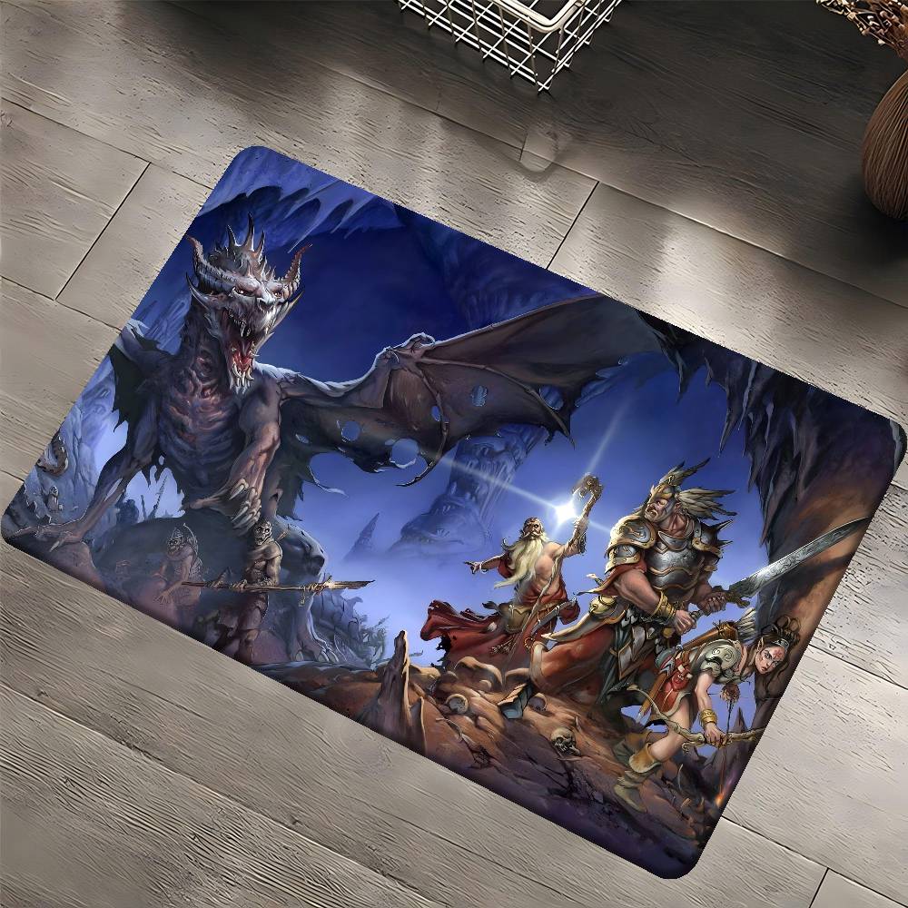 Dungeons And Dragons Entrance Door Mat Nordic Style Home Doormat Bathroom-Toilet Mats Bedroom Hotel Decor Mat