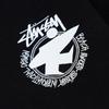 Stussy Летняя новая футболка с круглым вырезом из высококачественного хлопка 2025 года для мужчин и женщин с принтом доски для серфинга, парная футболка