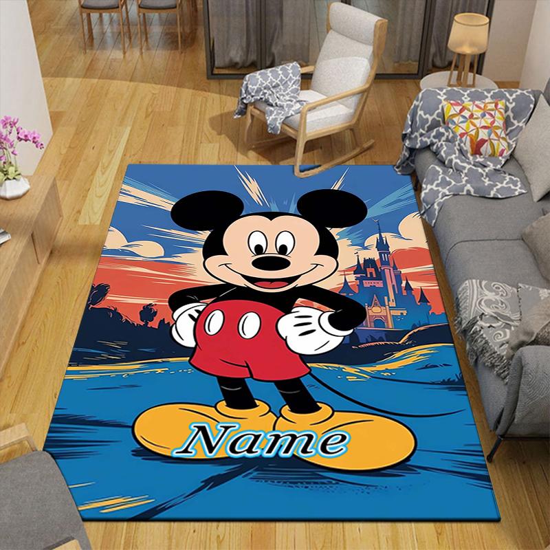 Custom 1Pc Mickey Pluto'S Flea Fight Rug Office Carpet Indoor Outdoor Entrance Doormat Nonslip Soft And Comfortable Living Room D916142