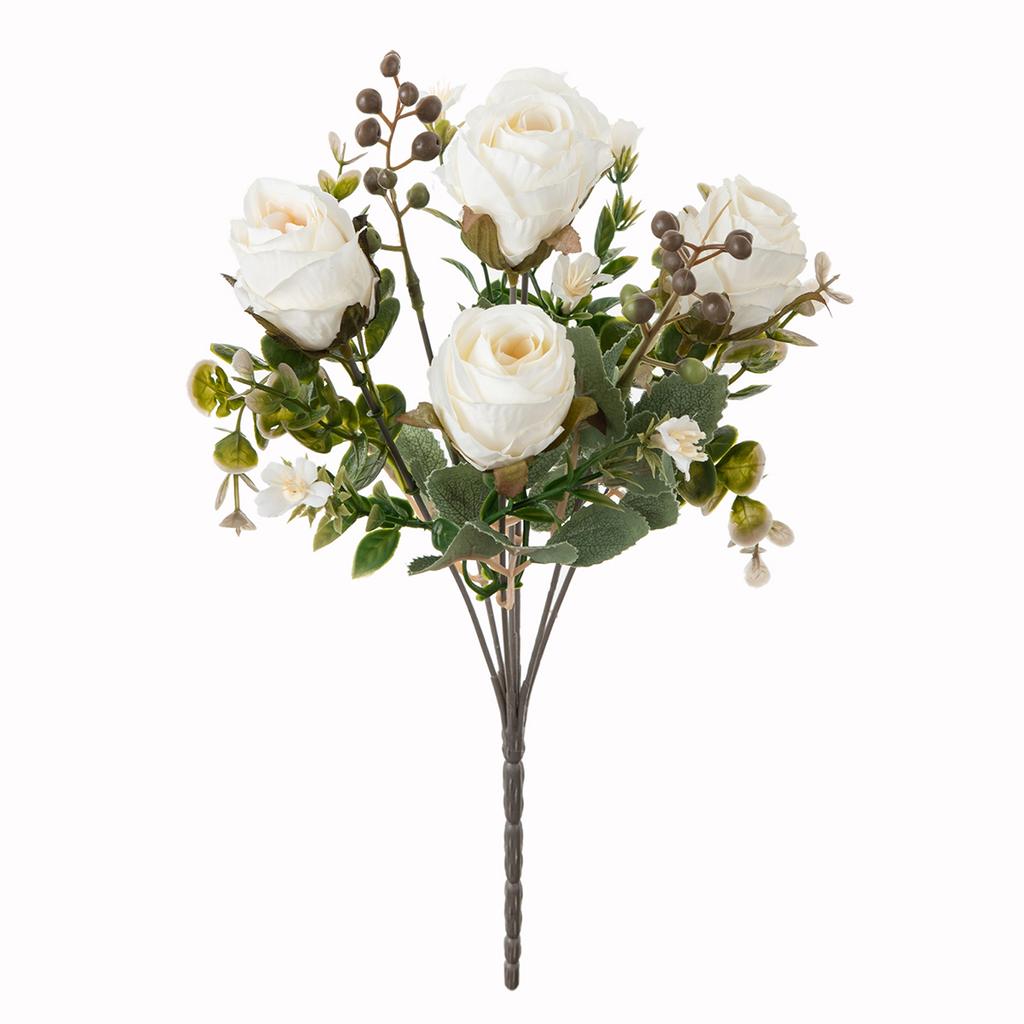 1/3pc Artificial Flowers Silk Roses Wedding Bridal Bouquet Home vase Christmas Outdoor garden bonsai diy Gift box festival Decor