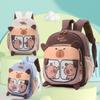 Capybara Children Themed Backpack Breathable Lightweight Cute Cartoon Schoolbag