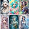5D DIY Diamond Painting Portrait Beautiful Woman Full Square Round Diamond Mosaic Flower Rhinestone Pictures Home Decoration