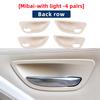 2PCS/4PCS Car Door Handle Bowl Trim With Ambient Light Interior Pull Handle Cover For BMW 5 Series F10 F11 2010-2015 520i 523i