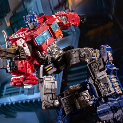 Трансформирующийся робот мультяшный детский подарок сплав Оптимус Прайм фигурка робот для детей