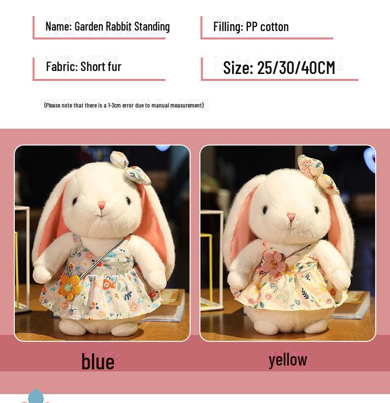 Очаровательная плюшевая кукла «Маленький белый кролик» — мягкая подушка для сна в подарок на день рождения девочки