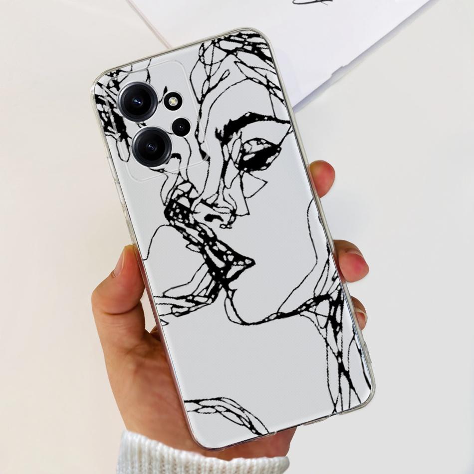 Для Xiaomi Redmi Note 12 Global Стильный Чехол для Телефона Мягкий Силикон ТПУ Задняя Крышка Для Redmi Note 12 Pro 4G Note12 12Pro