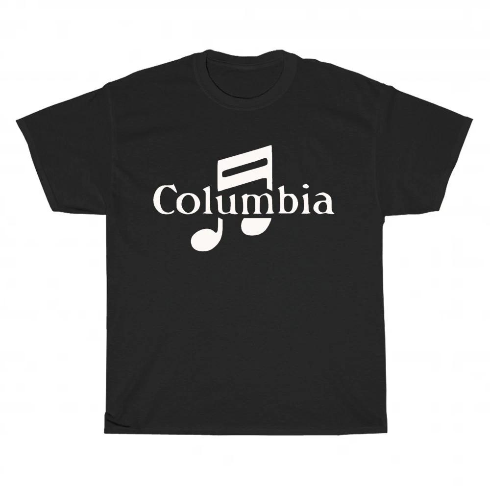 Новая футболка унисекс с логотипом лейбла Columbia Records, смешной размер от S до 5XL