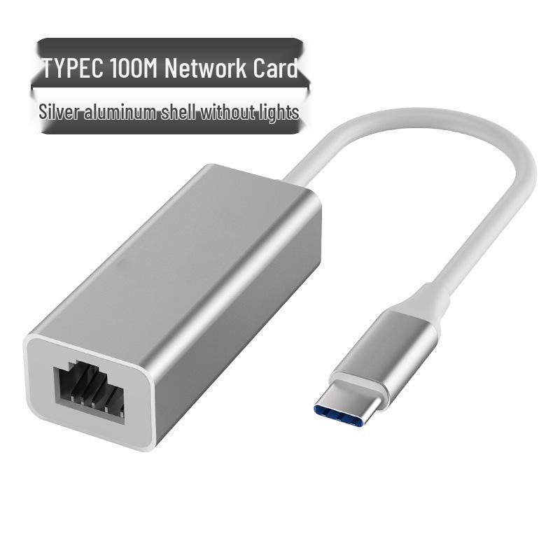 TYPE-C/USB To Gigabit Adapter 10/100/1000M Network Card, Driver-Free, Type-C To RJ45 Port