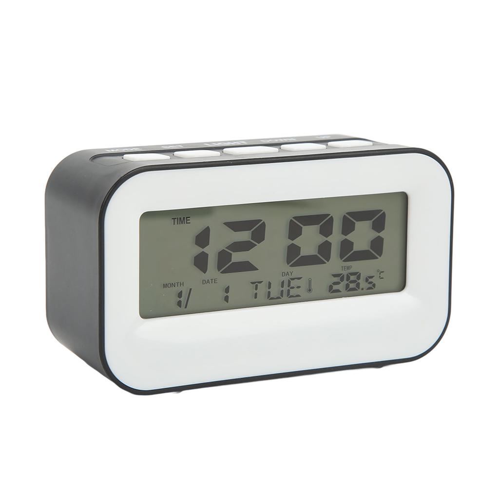 LCD Kids Alarm Clock Backlight Birthday Reminder Musical Alarms Snooze Function Digital Alarm Clock for Bedroom School