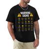 Funny Driving Warning Signs 101 Auto Mechanic Gift Driver T-Shirt Oversized Casual T Shirt Cotton Mens Tops Tees Cotton Clothing
