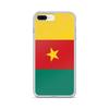 Coque iPhone - Drapeau Cameroun - iPhone 8 Plus - Souple - Multicolore - Verticale