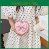 Solid Knot Butterfly Color Heart Shaped Children Crossbody Bag For Daily Use