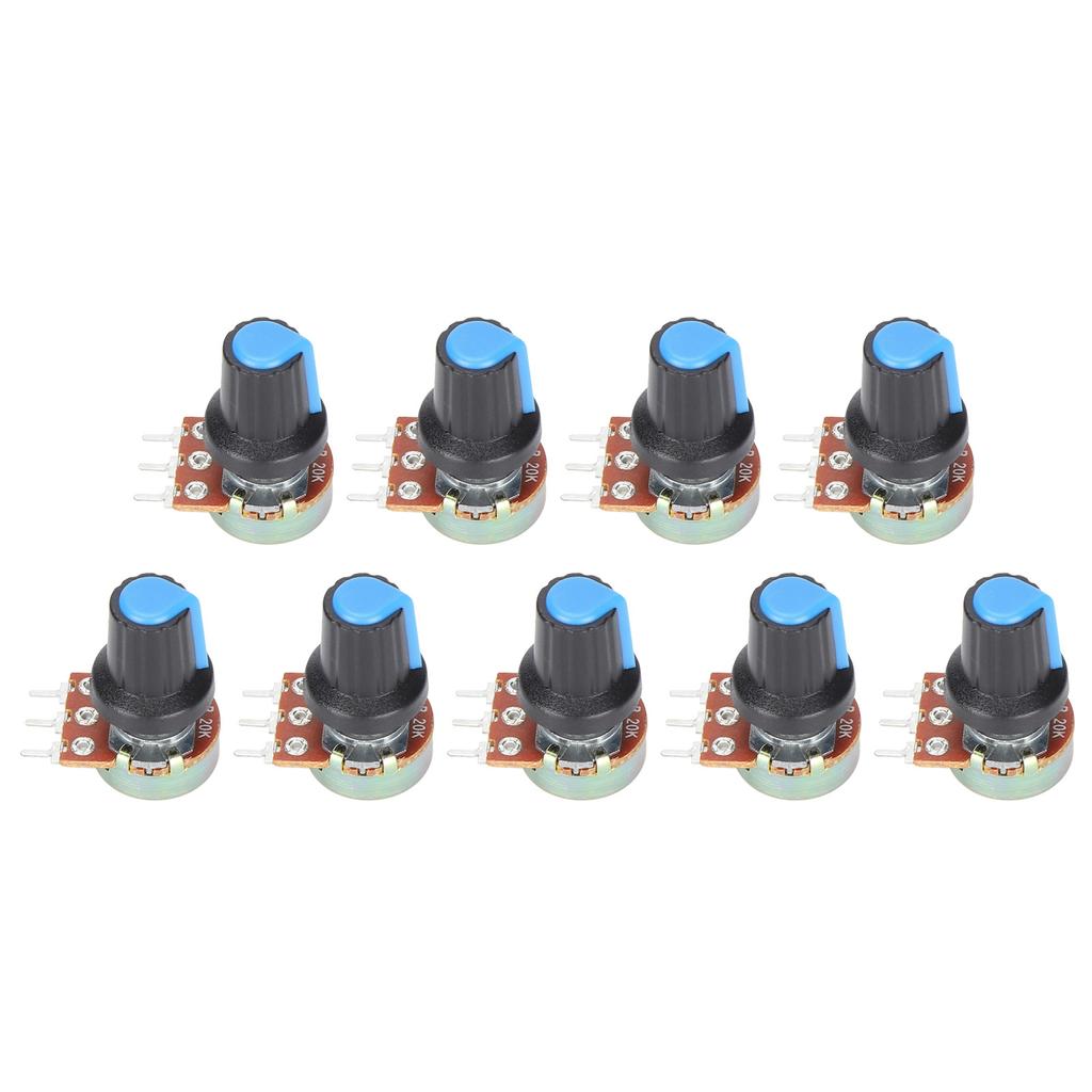 9 шт. металлический линейный поворотный потенциометр B1k 2k 5k 10k 20k 50k 100k 500k 1 м WH148