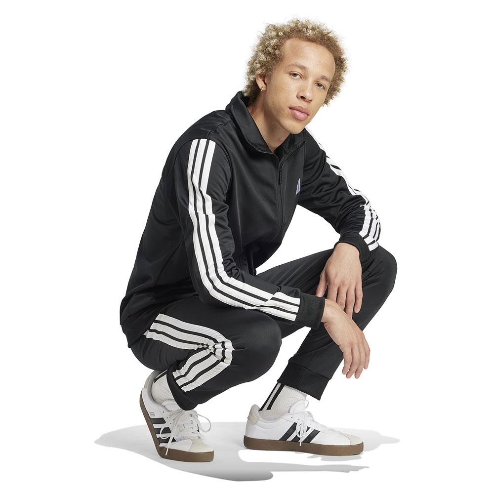 Adidas Sportswear Basic 3-Stripes Tricot tracksuit polyester Black