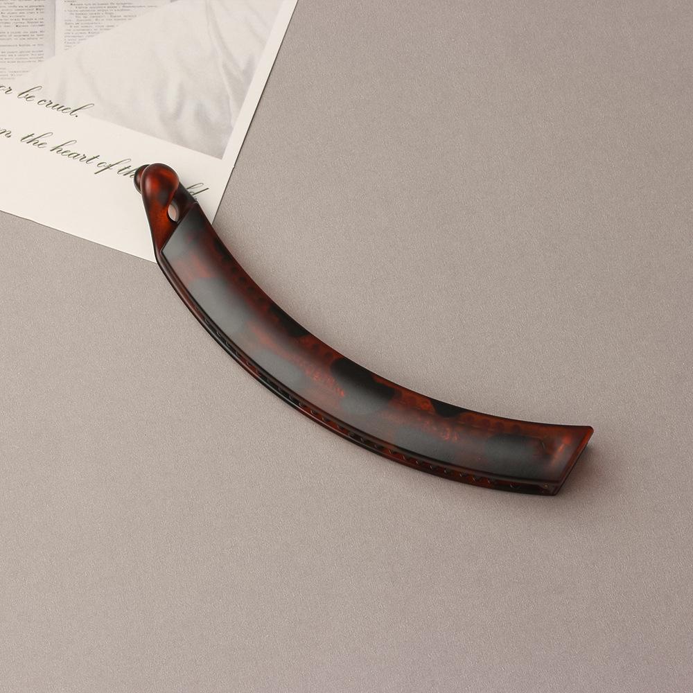 12.5cm Leopard Print Ponytail Clip - Versatile, Anti-Slip, Large Banana Twist Hair Clip for Women