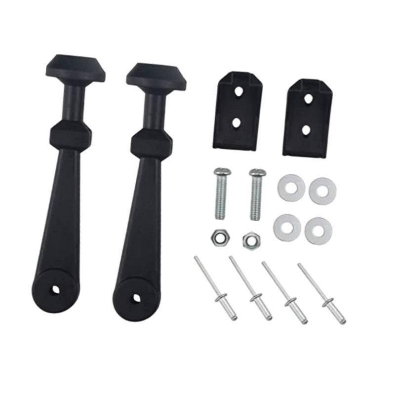 622304 Hood Latch Kit Hood Latch Straps Component Easy to Install Outdoor Sports Supplies with Mounting Hardware Replaces