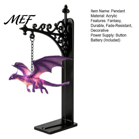 Dragon Statue for Desk Magical Flying Bookshelf Lamp, Warm Hanging Night Light, Fantasy Halloween Party Decor Reading Nook Decor, Unique Gift
