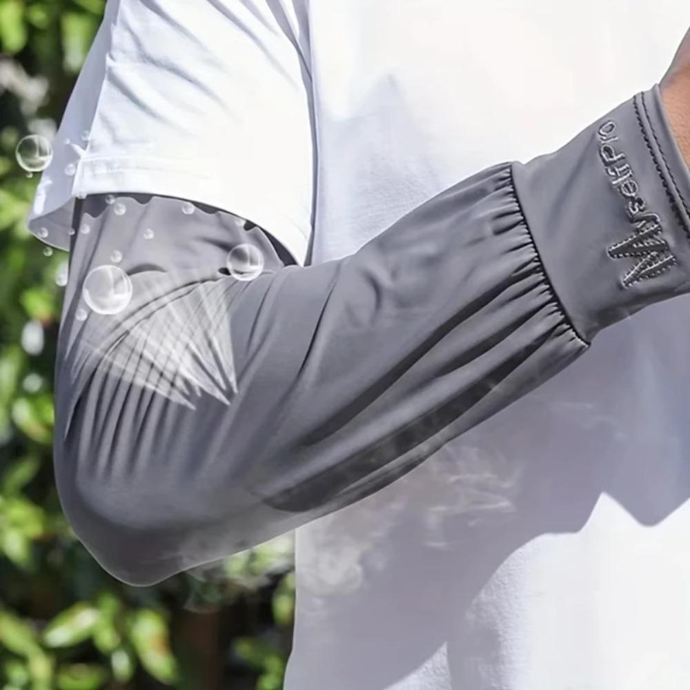 New Cooling Ice Sleeves - Men's Loose Breathable Arm Warmers Sun Protection for Summer Riding Cycling Sports