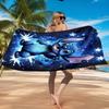 Cartoon Hawaii Artwork Printed Microfiber Beach Towel, Soft And Absorbent, Quick-Dry, Ideal for Summer Travel, Beach Essential, Swimming Pool