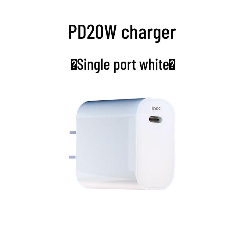 PD20W Зарядное устройство с двумя портами A+C для iPhone 16/15/14 - Сверхбыстрая зарядка, Сертифицировано 3C