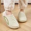 Platform Women Cotton Slippers Plush Warm Thick Bottom Slides Breathable Soft Non-slip Slippers Indoor Outdoor Men Cotton Slippers
