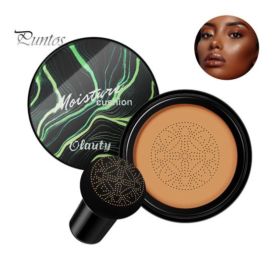 CC-крем с грибной пудрой-пуховкой, полноцветный корректирующий тональный крем, увлажняющий, стойкий, контролирующий жирность кожи, натуральный, легкий консилер