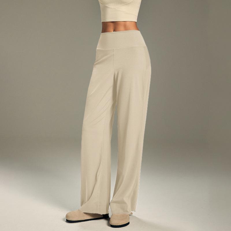 Женские дышащие брюки для йоги и бега с высокой талией: Свободный, Прямой, Широкие штаны для пилатеса, тренировок и фитнеса.