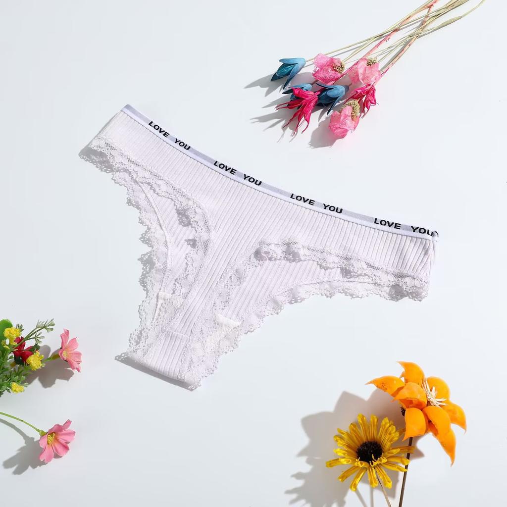 3PCS Women Thongs Panties G-String Cotton Women Underwear Female Low Waist Sexy Thong Womens Intimates Thongs Lingeries Tangas