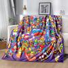 1pc Blanket Superthings Print Design, Lightweight Blanket for Sofa, Bed- Soft &Warm, Gift for All Seasons like Christmas, Halloween