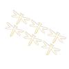 100Pcs Paper Clips Dragonfly Shaping Large Cute Jumbo Wide Paperclips Non Skid Metal Office Supplies