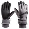 Новые зимние лыжные перчатки для мужчин и женщин, для катания на открытом воздухе, водонепроницаемые и нескользящие, с сенсорным экраном, для тепла и с бархатной подкладкой от холода.