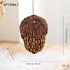 Large Wooden Pine Cone & Acorn Christmas Tree Ornament Set