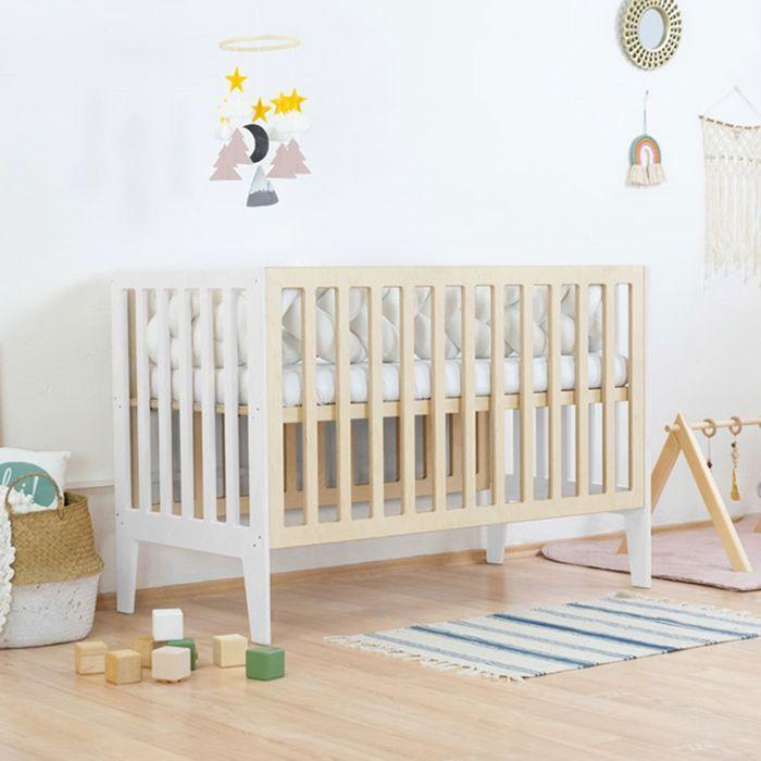 KIPPY Baby Bed 60 X 120 White and Natural
