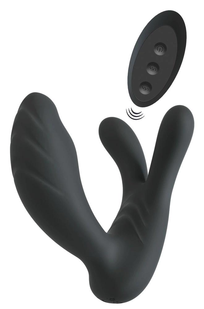 Sweet Smile - Dual G-Spot and Clitoral Stimulation Vibrator Black