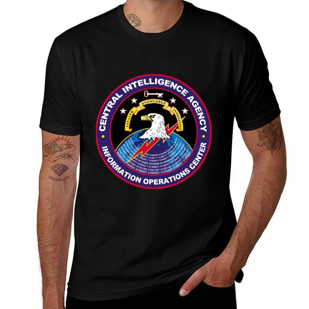 Cia Information Operations Center Logo Tshirt Sporty Casual Quick Dry Tshirt