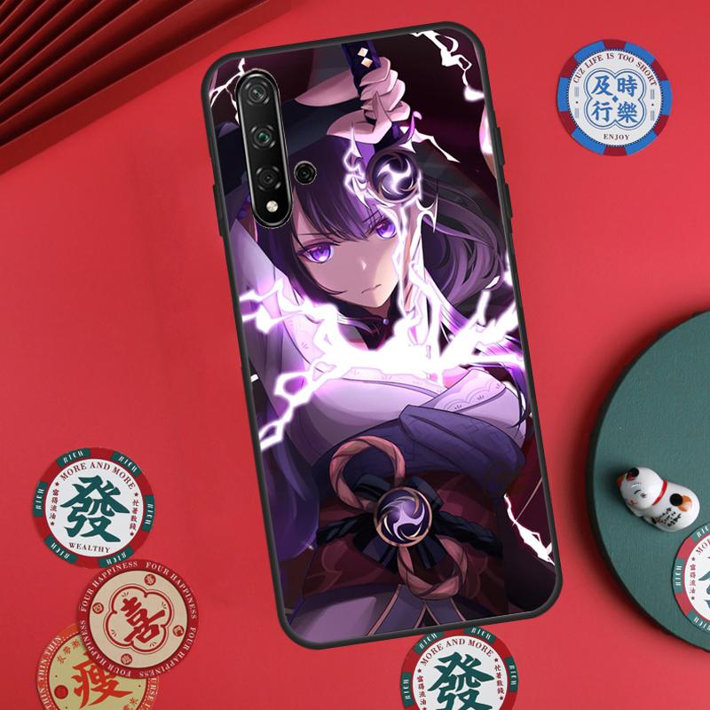 Genshin Impact Raiden Shogun Baal For Huawei Nova Y60 Y70 Y90 Y72 Y73 Y61 Y91 7i 8i 11i 12i 12s 9 10 SE P20 P30 P40 Lite Case