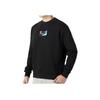 Nike Alphabet Crew Neck Casual Long Sleeve Толстовка Мужская Топы Черный FB8436-010