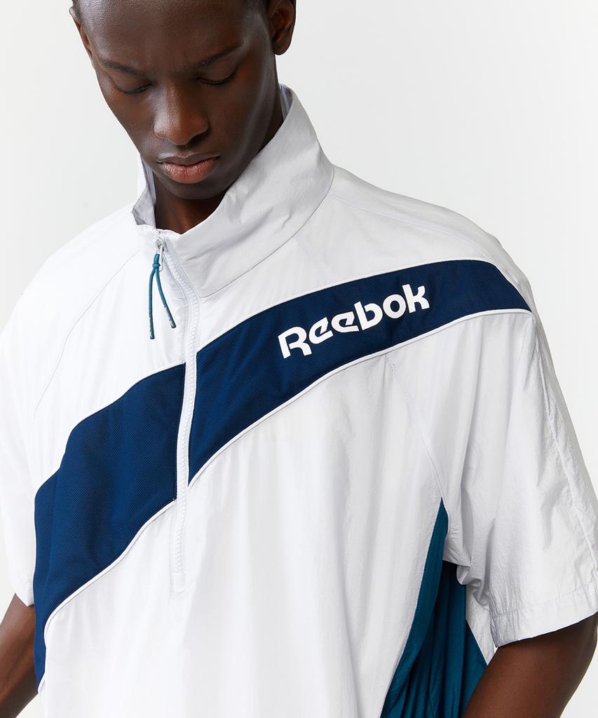 Reebok Анорак с панелями Vector с коротким рукавом - Серый