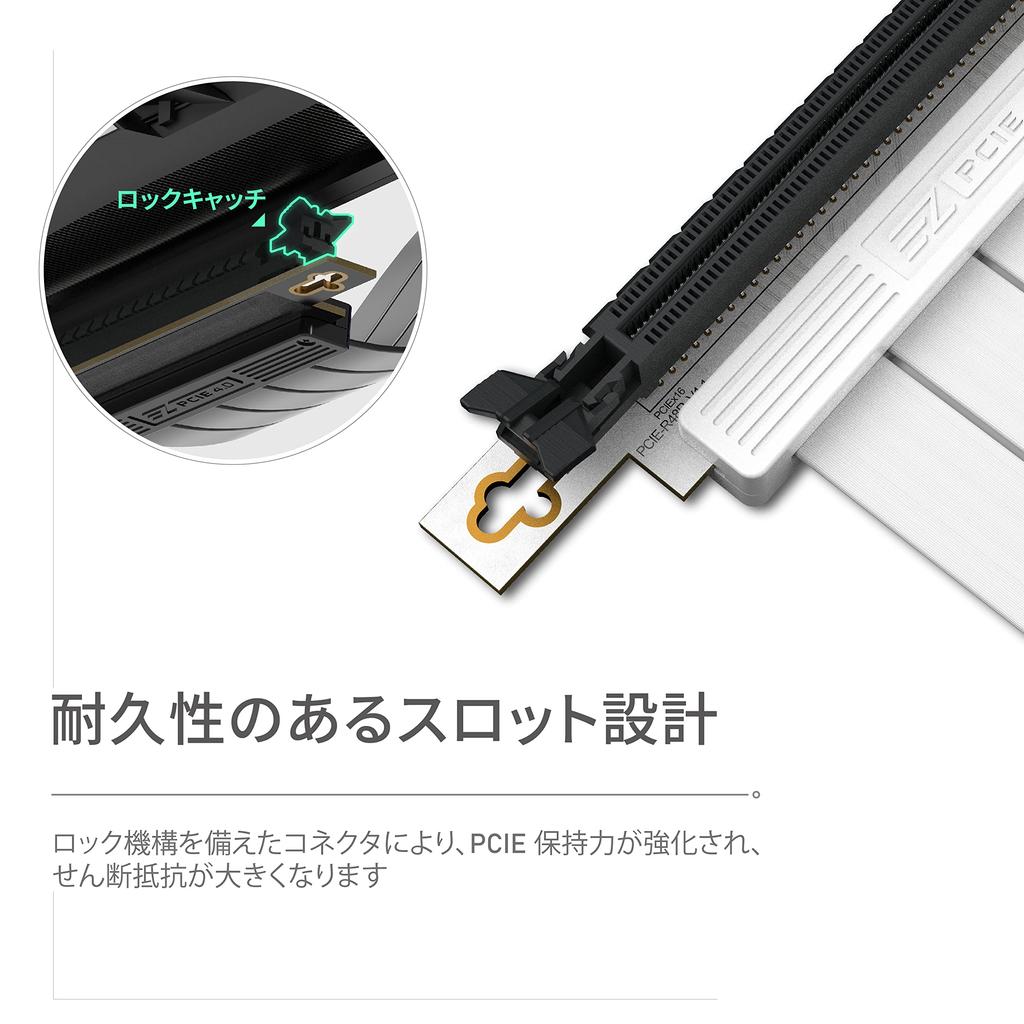 Кабель-райзер PCIe X16 для высокоскоростной экранированной вертикальной видеокарты, совместимый с Gen4, удлинительная карта-райзер, разъем под прямым углом, белый, 20 см, 90 градусов EZDIY-FAB