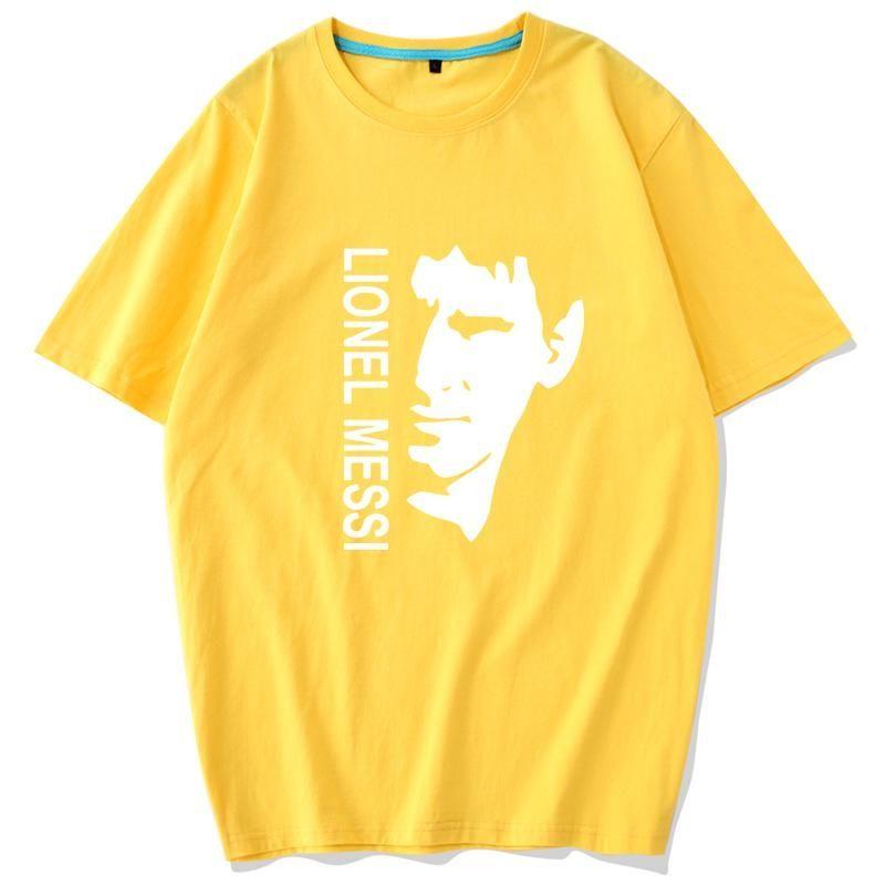 Футболка с принтом Месси с коротким рукавом M10 Футбольная майка Барселоны Спортивный топ с коротким рукавом