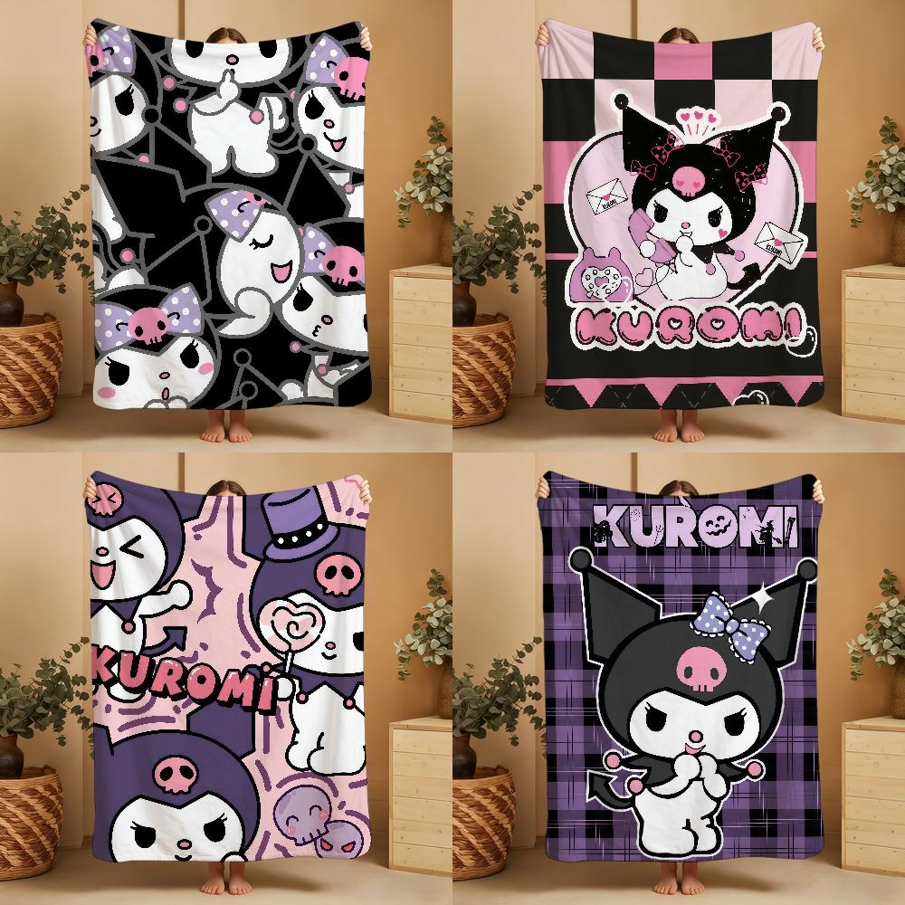 SRO Cute Cartoon K-KuromieS Blanket Throw Super Cosy Plush Living Room Sofa Couch Childish Birthday Gifts