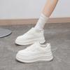 2025 весна белые туфли новая корейская версия женские студенческие туфли на платформе с увеличенным ростом спортивная обувь для сноуборда повседневная уличная съемка HB803