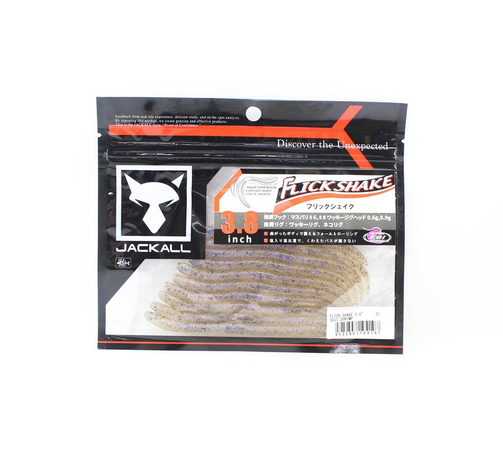 Jackall Мягкая приманка Flick Shake 3,8 дюйма Suji Shrimp (4197)