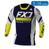 Ребенок Мотокросс Джерси гоночный Внедорожник Велосипед MX Эндуро МОТО Мотоцикл мальчик девочка 5 6 7 8 9 10 11 12 13 14 15 16