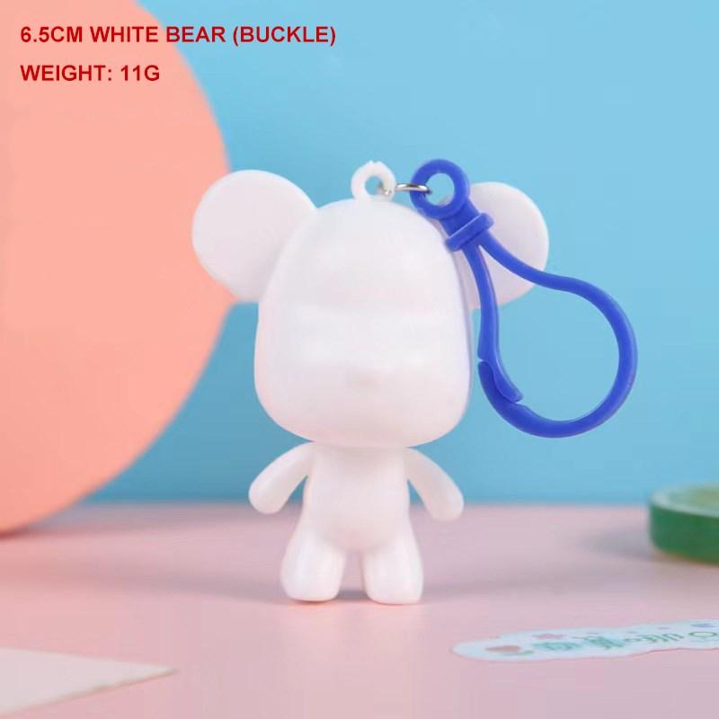 Сделай сам Скульптура Жидкого Медведя Ручной Работы Жестокий Медведь Bearbrick Белая Пустая Форма Кукла Игрушка Граффити Роспись Украшения Подарок Домашний Декор