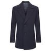 Baoxiniao Men's Single-Breasted Wool Blend Overcoat with Suit Collar