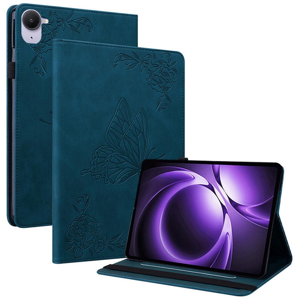 Чехол для Xiaomi Redmi K Pad с тиснением в виде бабочки и цветка, из ПУ кожи, чехол для планшета с отделениями для карт